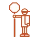 highway construction work truck icon