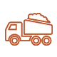 mining work truck icon