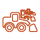 rental company work truck icon