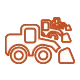 rental company work truck icon