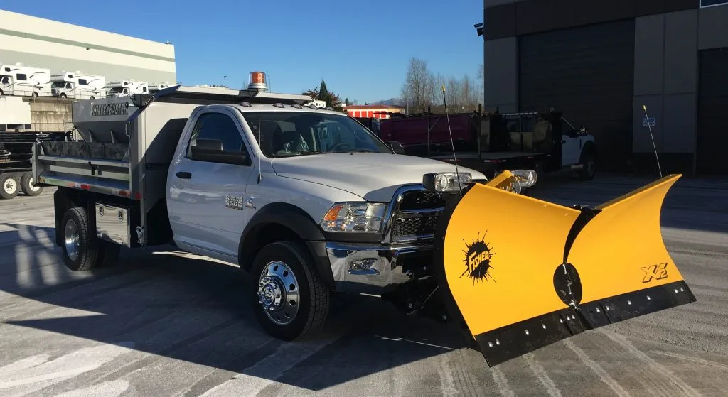 Custom snow and ice truck for business in Newfoundland 