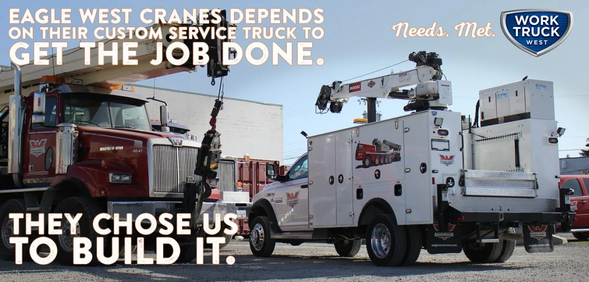 Eagle West Cranes service truck Needs Met