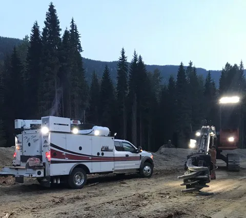 clusko logging mechanics service truck