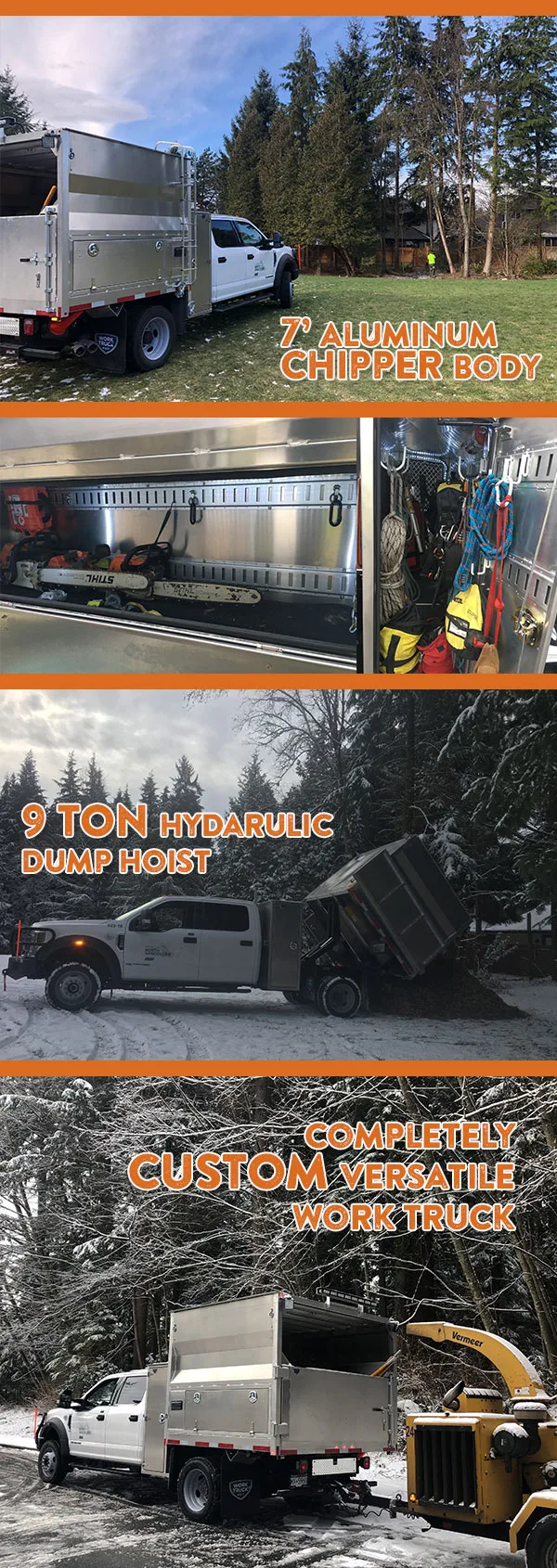 work truck west aluminium chipper dump truck for sale ford f550