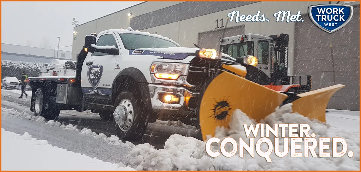 putting away snow plow salt spreader for the season