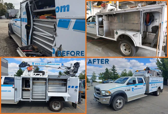 fabrication and installation before and after